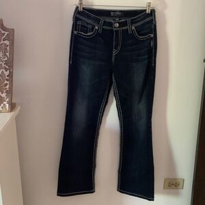 Silver Jeans Women's Deep Indigo Boot Cut Jeans